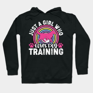 Just A Girl Who Loves DOg Training  T shirt For Women Hoodie